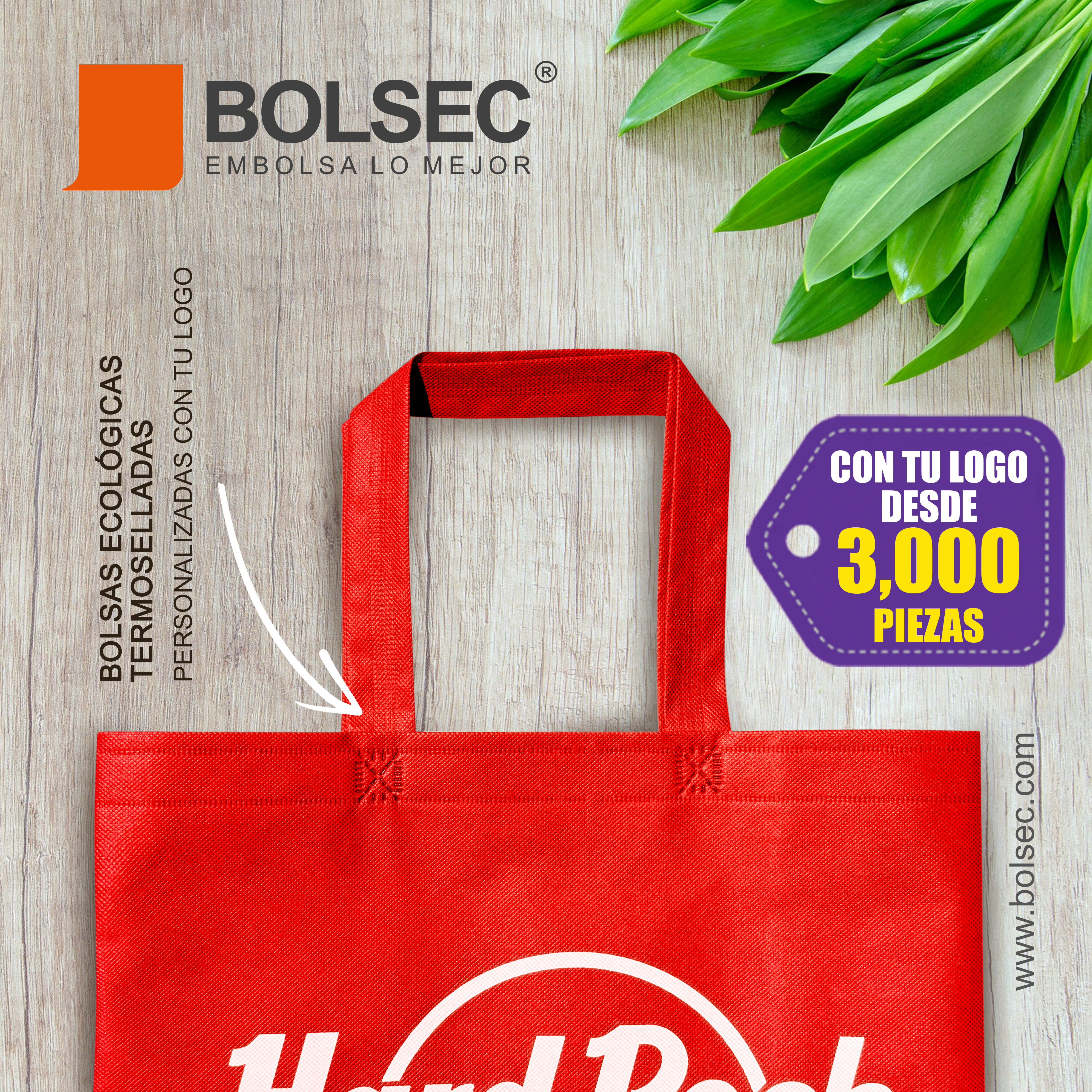 bolsas ecologicas termoselladas con tu logo